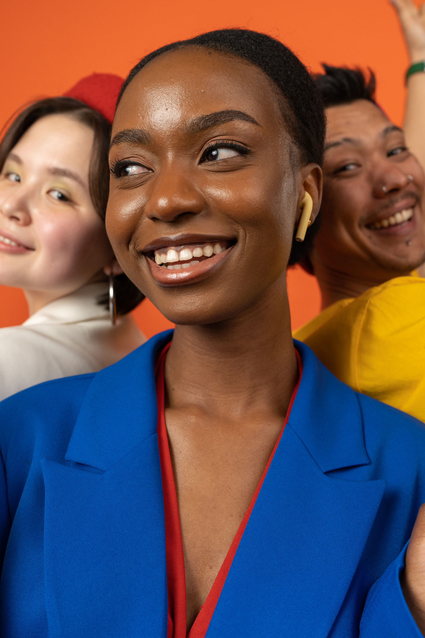 Tech Humans Portrait of Group in Colorful Clothes